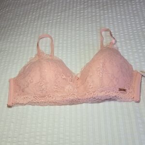 Nwt Danskin Intimates Blush Pink Lace Bra 38C
